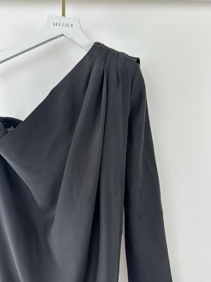 Gauge81 Toho Asymmetric Silk Top in Black FR 36 (UK 8)