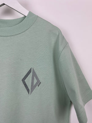 Christian Dior Menswear Mint "CD Diamond Logo" T-Shirt Size XXS (UK 32)