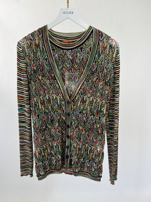 Missoni Multicoloured Two Piece Set with Matching Vest IT 42/44 (UK 10/12)