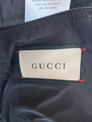 Gucci Gold GG Menswear Hooded Puffer Long Jacket Size IT 52 (UK 42)