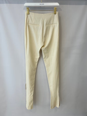 Jacquemus Optique White Obiou Trousers Size FR 36 (UK 8)