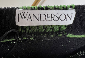 JW Anderson Green Knitted Dress with Patent Strap Detail FR 36 (UK 8)