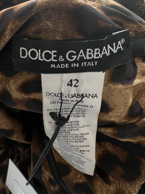 Dolce 
Gabbana Metallic Patchwork Dress Size IT 42 (UK 10)