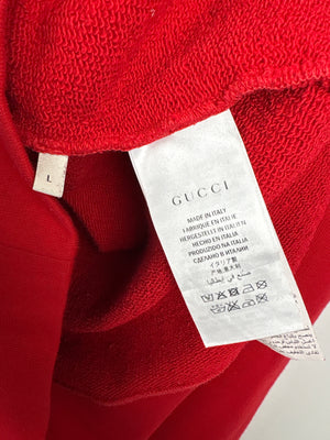 Gucci Menswear Red GG Ghost Long Sleeve Jumper Size L (EU 50)