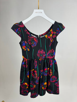 Miu Miu Black Floral Dress IT 36 (UK 4)