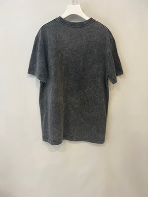 Alexander Wang Dark Grey Oversized T-shirt with Logo Size S (UK 8)