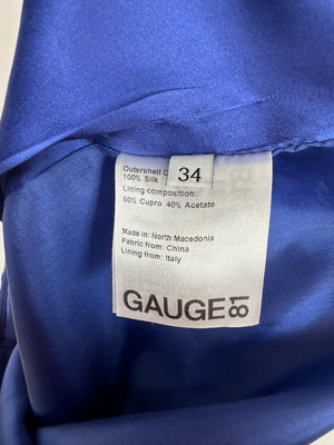 Gauge81 Purple Blue Naha Mini Dress FR 34 (UK 6)