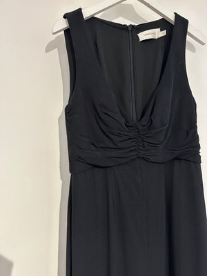 Zimmermann Black Jumpsuit with Ruched Detail Size 0 (UK 8)