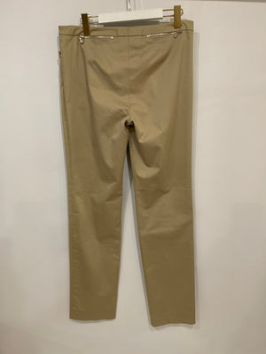 Loro Piana Light Green Straight Leg Trousers with Zip Details Size IT 46 (UK 14) RRP £1,250