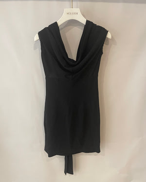 Dolce 
Gabbana Black Sleeveless Mini Dress with Open Back Detail Size IT 38 (UK 6)