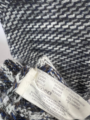 Missoni Menswear Navy and White ZigZag Oversized Cardigan Size IT 52 (UK 42)