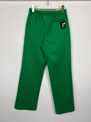 Prada Menswear Green Logo Zip-Up Jacket and Joggers Tracksuit Set Size S/M