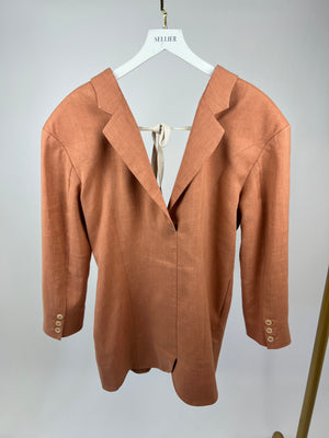 Jacquemus Orange L
Amour Tailored Blazer with Tie Back Detail FR 36 (UK 8)