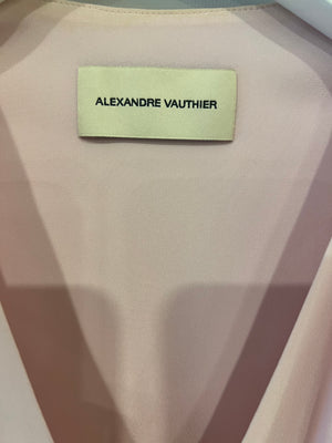 Alexandre Vauthier Light Pink Mini Dress with Pleat Details Size FR 36 (UK 8)