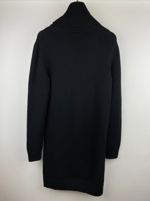 Saint Laurent Black Turtle Neck Knit Long Sleeve Dress Size S (UK 8)