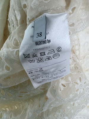 Valentino White Macrame Lace Poncho Dress Size IT 38 (UK 6)