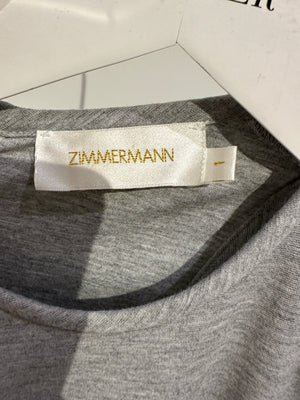 Zimmermann Grey Scuba A-Line Dress Size 1 (UK 10)