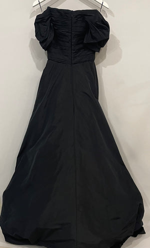 Zuhair Murad Black Off-Shoulder Raven Maxi Gown Size FR 34 (UK 6)