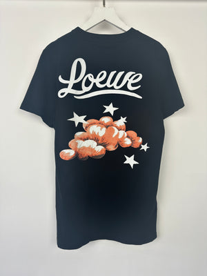 Loewe Black Cloud Print Logo T-Shirt Size M (UK 10)