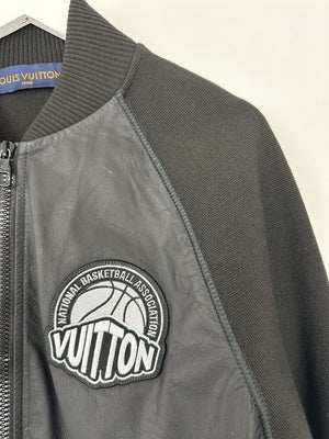 Louis Vuitton Menswear Black "NBA" Bomber Jacket Size FR 48 (UK 34)