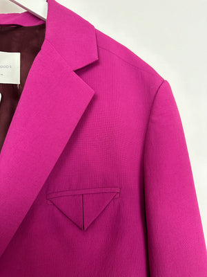 Viktoria 
Woods Grape Purple Blazer with Triangle Detail Size 3 (UK 12)