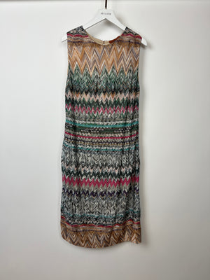 Missoni Multi-Colour Mini Dress and Belted Cardigan Set Size IT 42 (UK 10) and Size IT 38 (UK 6)IEN