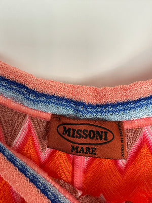 Missoni MARE Orange Zig-Zag Beach Shorts IT 42 (UK 10)