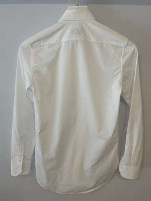 Saint Laurent White Long-Sleeve Button-Up Shirt Size FR 34 (UK 6)