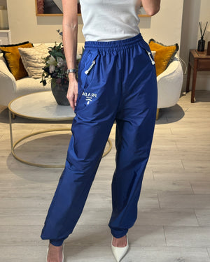 Prada Blue Re-Nylon Track Pants with Stitched Logo Detail Size IT 38 (UK 6)