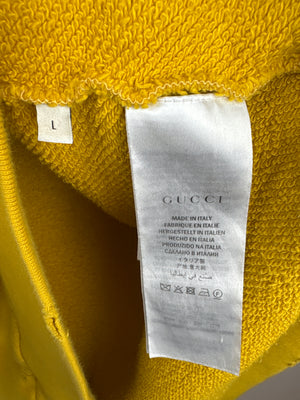 Gucci Menswear Yellow "MODERN FUTURE" Tiger Hoody Size L (EU 50)