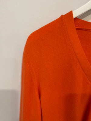 Bottega Veneta Orange Cashmere Cardigan Size IT 42 (UK 10)