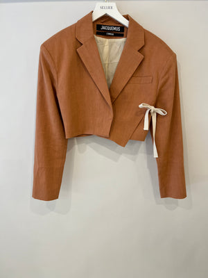 Jacquemus "L
amour" Brique Cropped Jacket and Trouser Set Size FR 34 (UK 6)