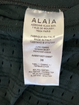 Alaïa Dark Green Swimsuit 
Skirt Set Detail FR 38 (UK 10)