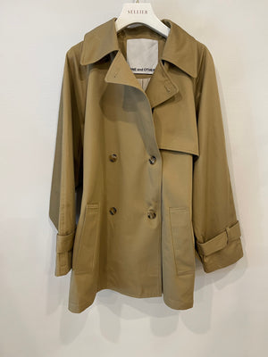 One and Other Camel Belted Trench Coat with Back Detail Size FR 34 (UK 6) RRP £360