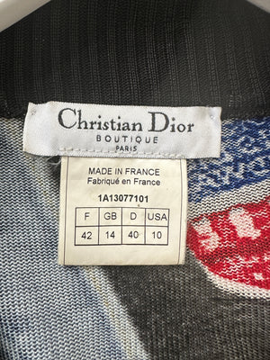 Christian Dior by John Galliano Fall 2001 Miss Diorella Triomphe L
Oeil Jacket Size 42 (UK 14)