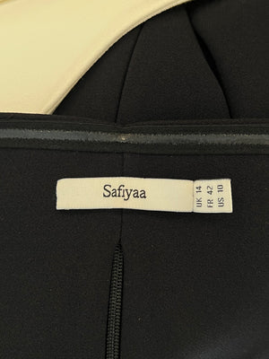 Safiyaa Black and White Colette Crepe Top Size FR 42 (UK 14) RRP £922