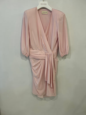 Alexandre Vauthier Light Pink Mini Dress with Pleat Details Size FR 36 (UK 8)