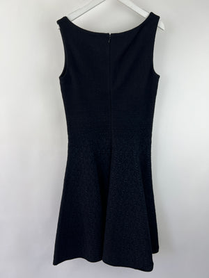 Prada Black and Navy Sleeveless A-Line Dress Size IT 40 (UK 8)