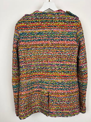 Chanel Resort 2016 Multicolour Tweed Single Breasted Blazer Size FR 34 (UK 6)