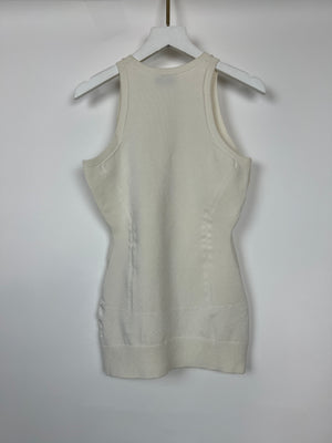 AZFACTORY Beige Sculpted Tank Top Size S (UK 6)