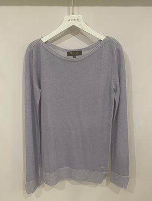 Loro Piana Lilac Cashmere Round Neck Jumper Size IT 38 (UK 6)