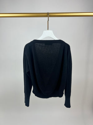 Dolce 
Gabbana Cashmere Black Cardigan Size IT 44 (UK 12)