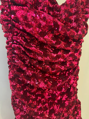 Giuseppe di Morabito Pink Sequin Ruffled Mini Bandeau Dress Size IT 36 (UK 4) RRP £850