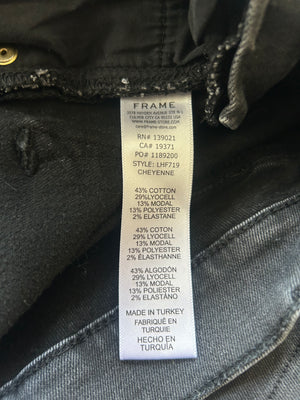 Frame Black Cheyenne High-Rise Flared Jeans Size 26 (UK 8)