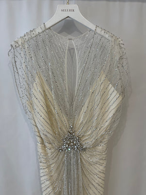 Jenny Packham Sequin and Crystal-Embellished Gown Dress Size UK 10 RRP £4,250