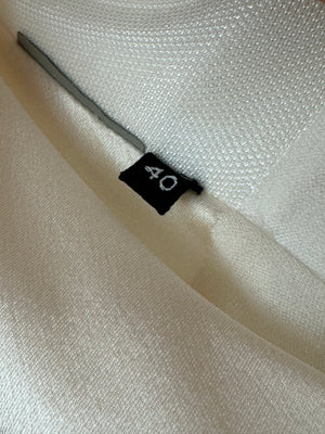 Tom Ford Cream Long Sleeve Backless Midi Dress with Zip Detail Size IT 40 (UK 8)