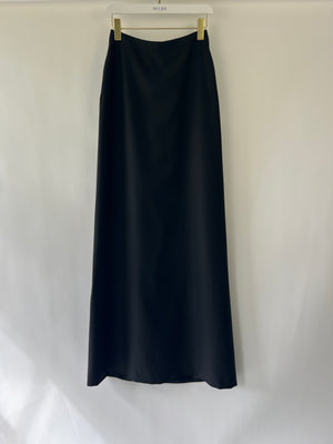 Maximilian AW/21 Black High-Waist Maxi Skirt with Split Detail FR 38 (UK 10)