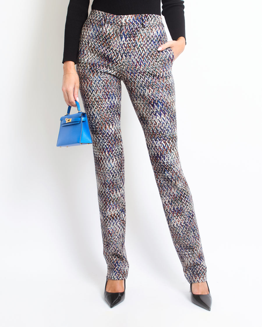 Missoni Colourful Wide-Leg Trousers Size IT 38 (UK 6)