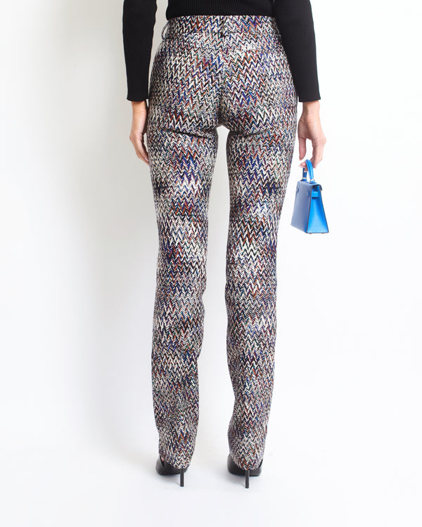 Missoni Colourful Wide-Leg Trousers Size IT 38 (UK 6)