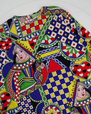 Dolce 
Gabbana Blue, Yellow and Red Carretto Print Tunic IT 46 (UK 14)